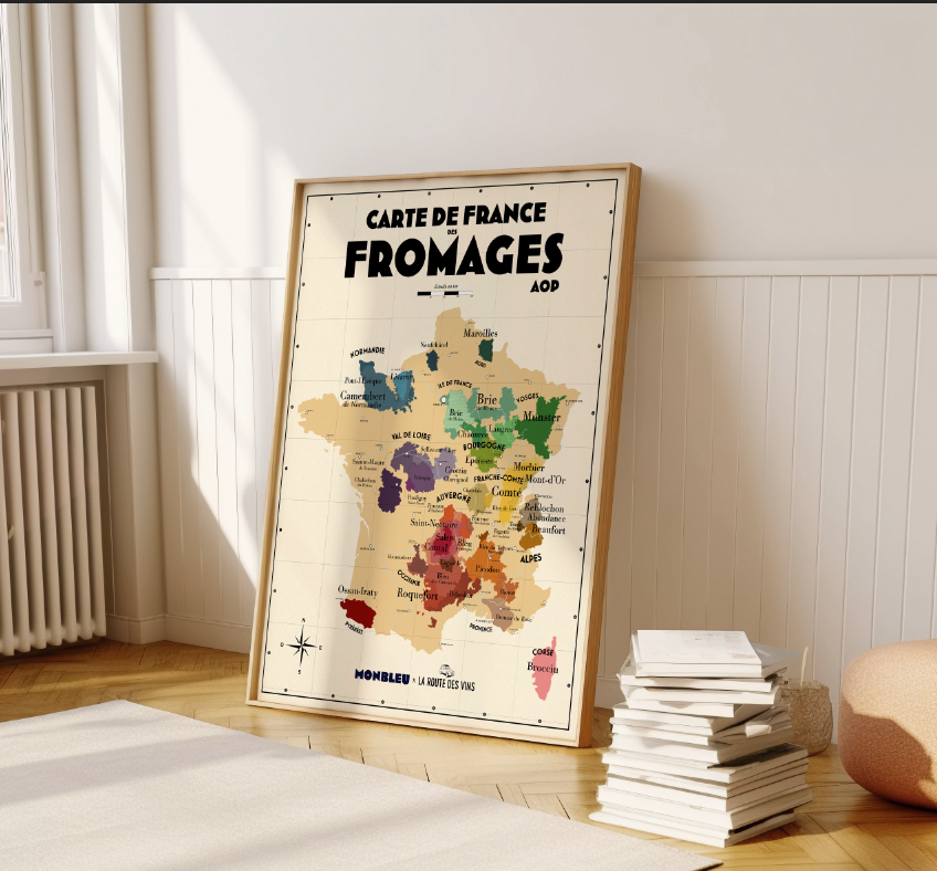Carte des Fromages AOP x Monbleu