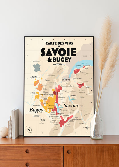 Carte des vins de Savoie