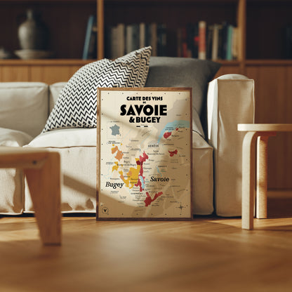 Carte des vins de Savoie